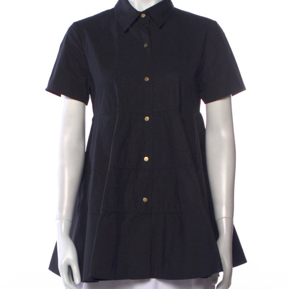 CO Black Short Sleeve Button Down Shirt